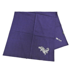ゴジラVS京都 お使い風呂敷　ゴジラ　紫